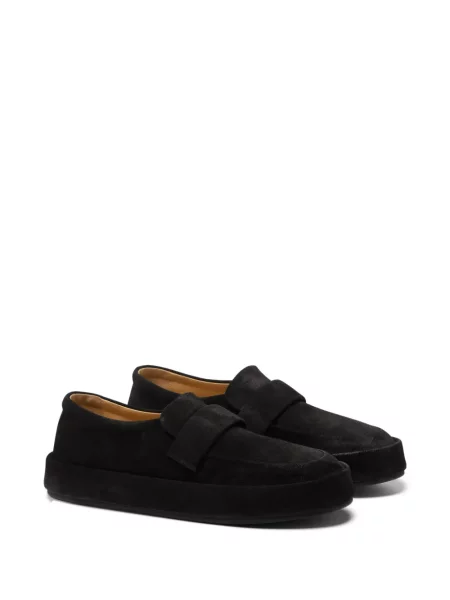 Semišové loafers Marsèll bez podpatku černé
