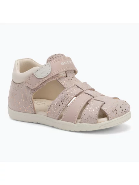 Детски сандали Geox Macchia rose/off white бяло