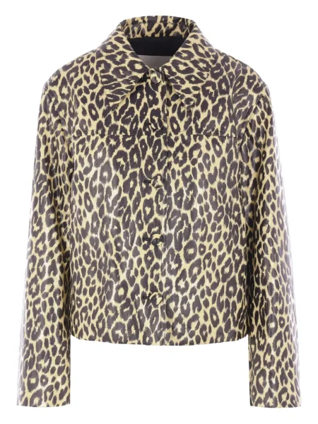 Geacă Jil Sander cu imagine cu model leopard