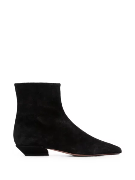 Botine Paris Texas din piele de căprioară negru