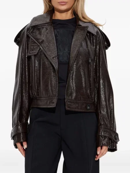 Geanta de piele Sportmax maro