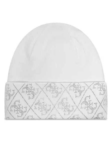 Шапка Guess NORA бяло