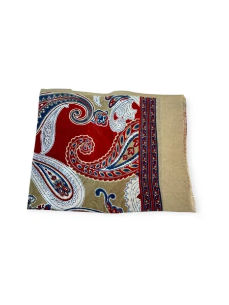 Lniana szal Altea z wzorem paisley