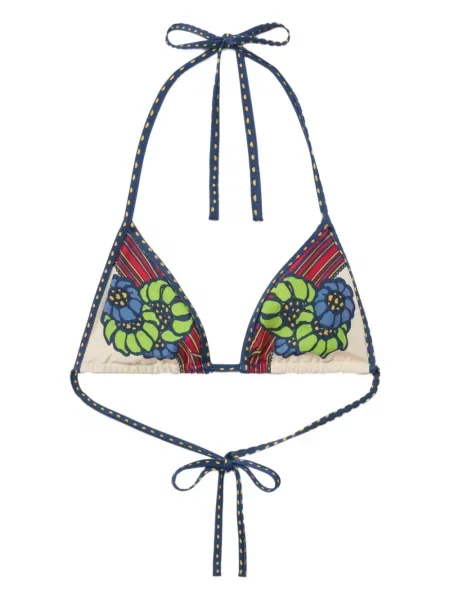 Bikini La Doublej cu model floral roz