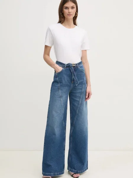 TWINSET Tricou | Regular Fit alb