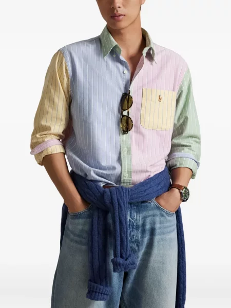 Slip de baie Polo Ralph Lauren alergare cu cordon cu imagine alb