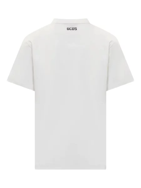 Tricou Gcds cu decolteu rotund alb