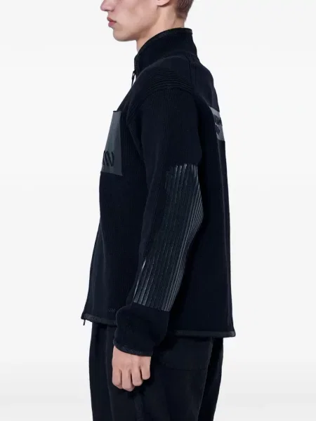 Cardigan Moos Studio cu autograf negru