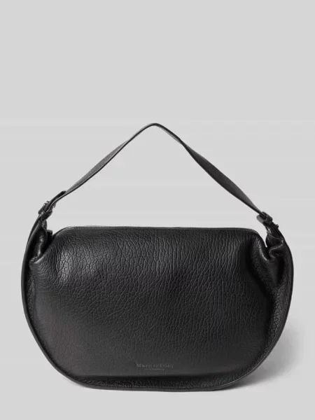 Torba na ramię z naturalnej skóry owczej Marc O'polo czarna