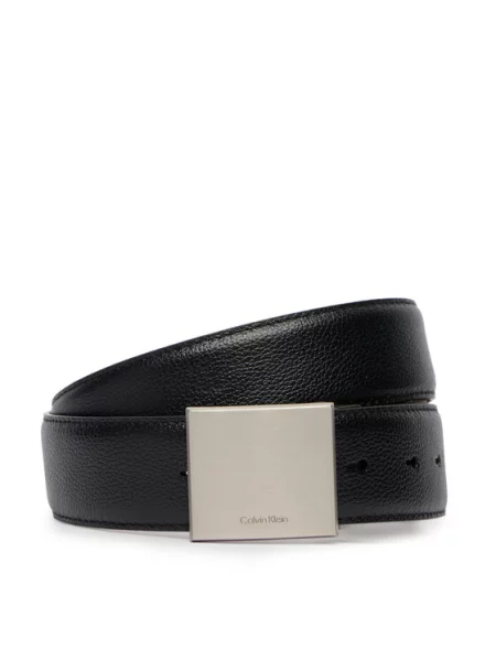 Opasok Calvin Klein Dress Plaque Pebble Adj čierna