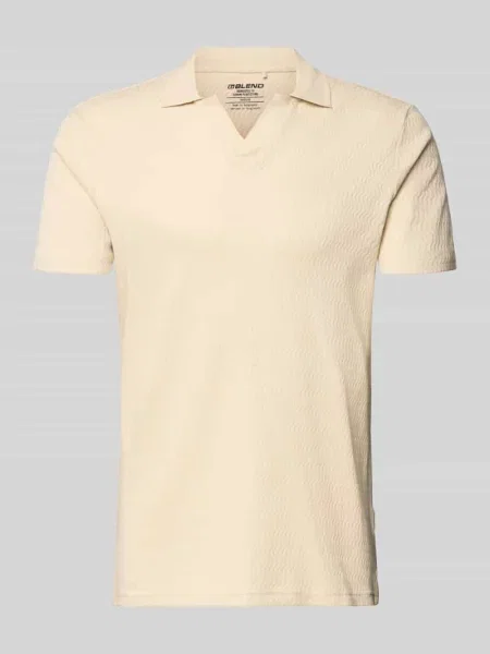 Koszulka polo o kroju regular fit z fakturowanym wzorem model ‘Heskild’ Blend