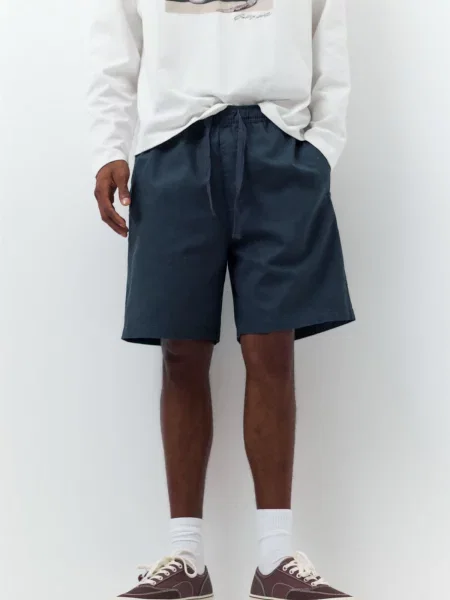 Pull&Bear Pantaloni închis albastru