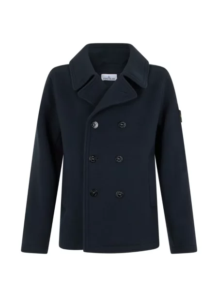 Palton Stone Island cu strasuri albastru