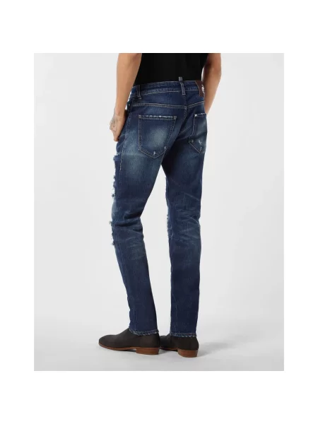 Jeansy Philipp Plein niebieskie