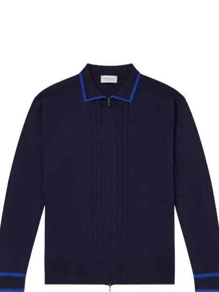 Cardigan John Smedley tricotate albastru