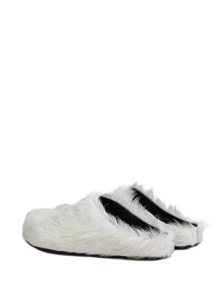 Papuci tip mules Marni alb