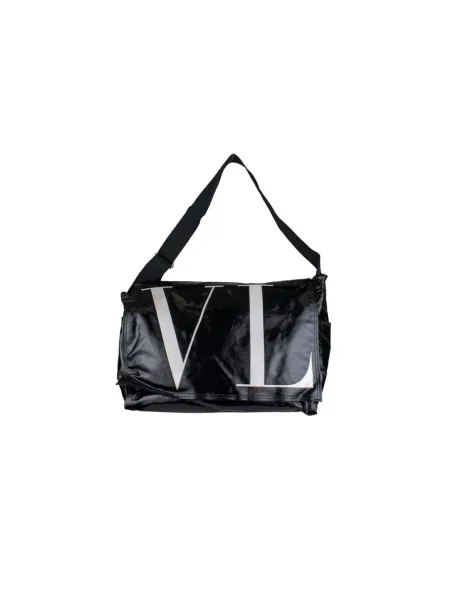 Torba Valentino Garavani skórzana retro czarna