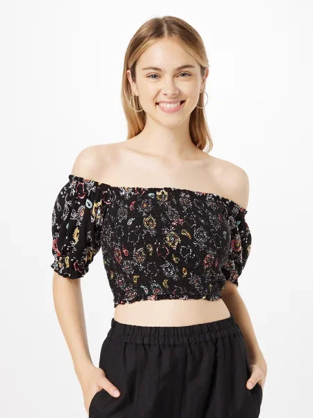 Retro blúz Superdry fekete