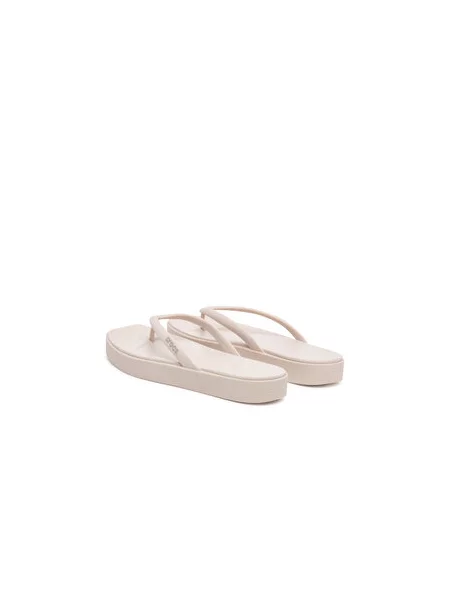 Japanke Crocs Miami Square Flatform Flip Krem