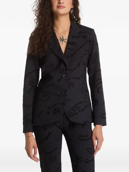 Sacou Desigual cu imagine negru