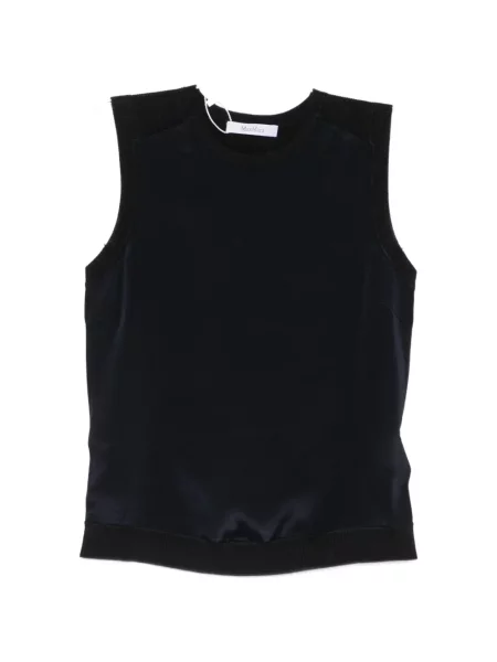 Top Max Mara fără mâneci albastru