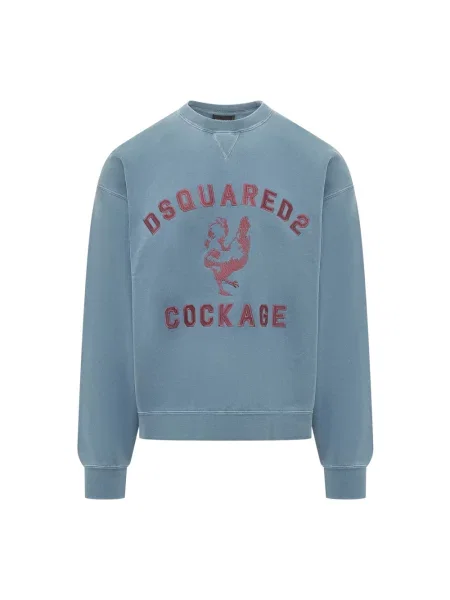 Krótka bluza nierozpinana Dsquared2 niebieska