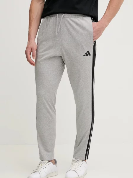 Спортен панталон adidas Essentials с меланжов десен сиво