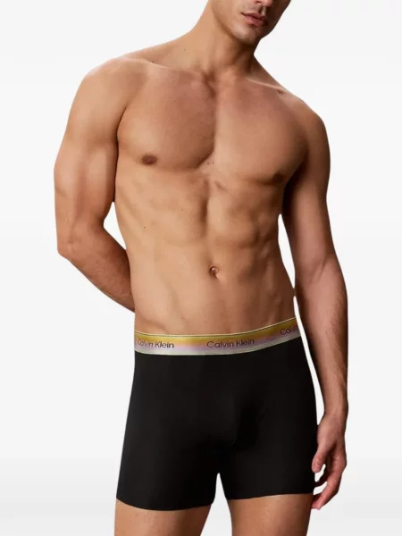 Boxeri Calvin Klein Underwear cu autograf negru
