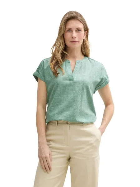 TOM TAILOR Bluză pastel verde
