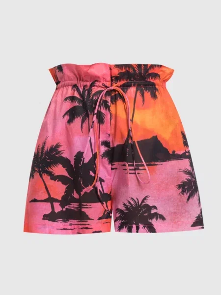 Шорти з принтом The Andamane червоні