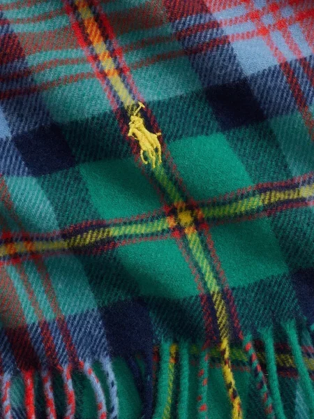 Satenske rukavice Polo Ralph Lauren s vezom s vezicama smeđa