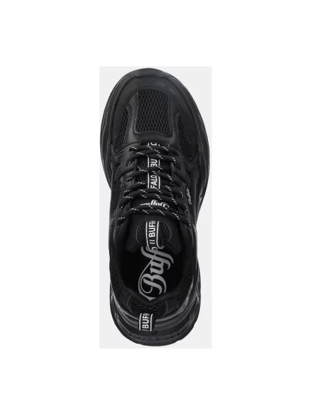 Sneakersy Buffalo skórzane czarne