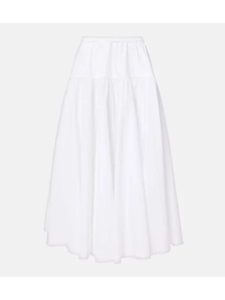Spódnica midi Patou do kolan biała