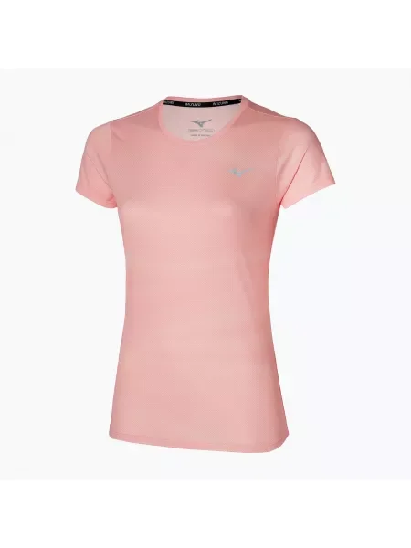 Дамска тениска за бягане Mizuno Core Graphic Tee apricot blush розово