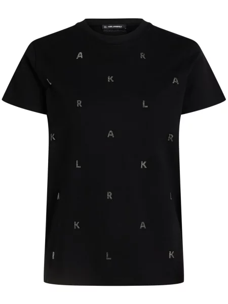 Stras tricou Karl Lagerfeld negru