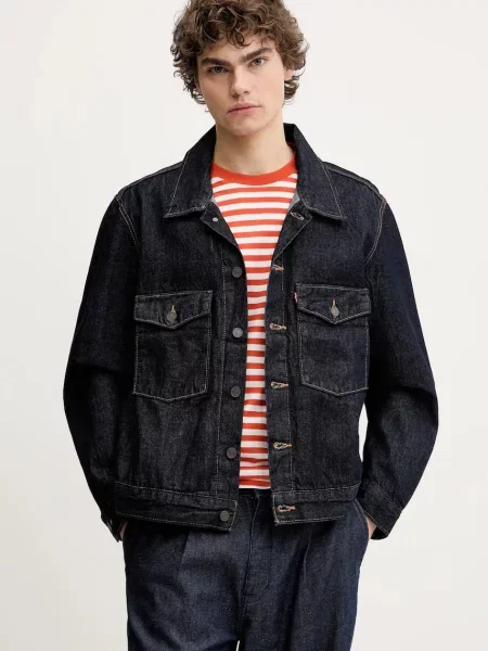 Levi's geaca jeans EMBARCADERO STATION JKT marin de tranzitie albastru