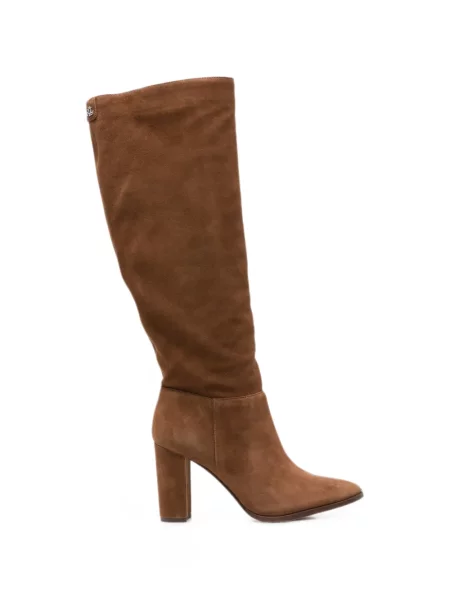 Botine Lauren Ralph Lauren din piele de căprioară maro