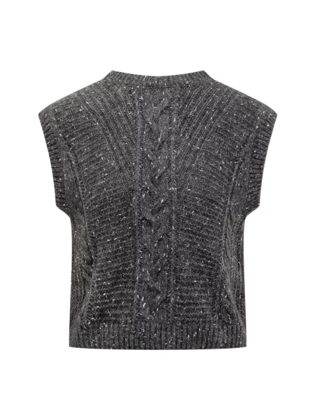 Sweter Max Mara Studio wełniany szary