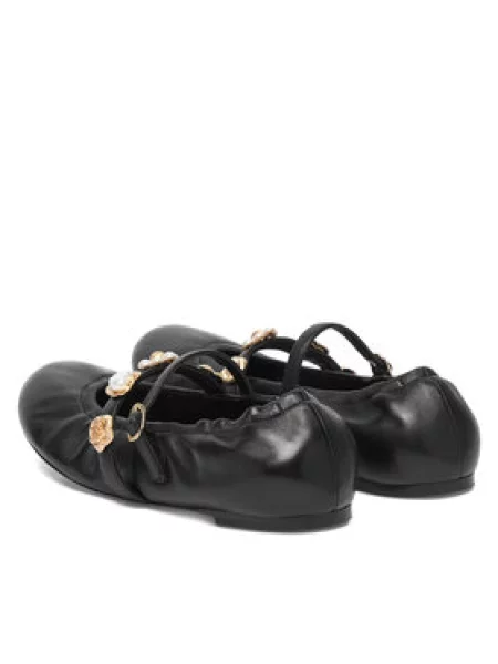 Stuart Weitzman Balerinos Socharming Mary Jane juoda