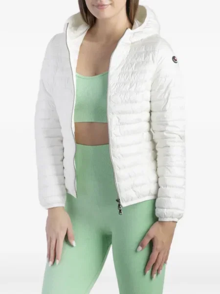 Kurtka puchowa Canadiens z kapturem biała