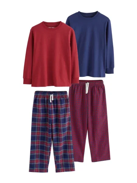 Next Pijamale șamoa / bleumarin roșu