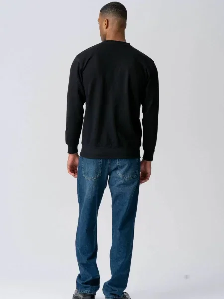 TEESHOPPEN Pulover Sweatshirt negru