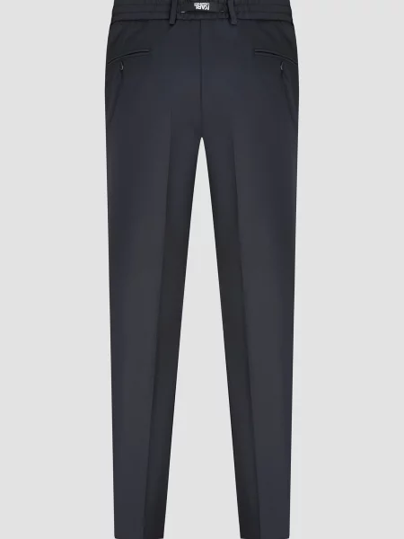 Шерстяные брюки Karl Lagerfeld синие