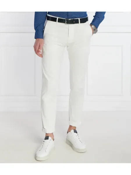 BOSS ORANGE Pantaloni chino alb