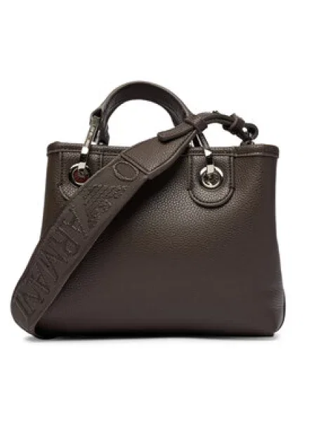 Kabelka Emporio Armani hnědá