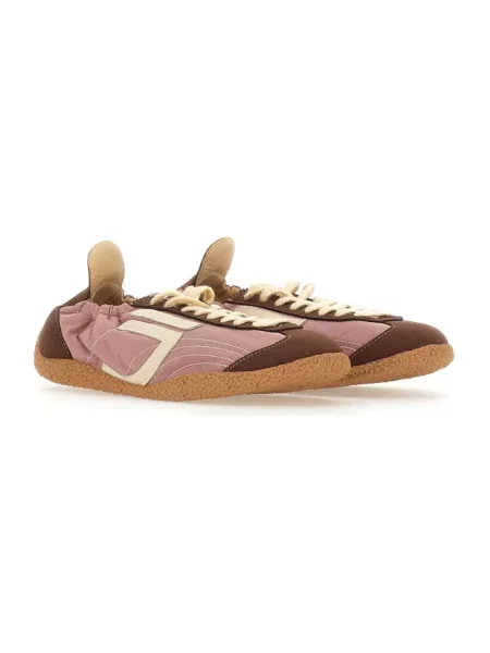 Sneakersy Puraai zamszowe różowe