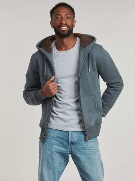 Superdry Hanorac BORG bazalt gri