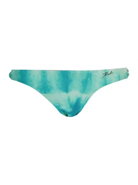 Strój kąpielowy Karl Lagerfeld z wysoką talią niebieski