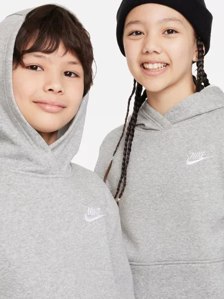Nike кофта з капюшоном дитяча з бавовною Sportswear Club Fleece