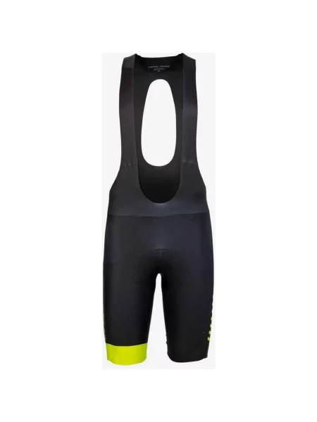 Krótkie spodenki na szelkach Pearl Izumi Pro w kolorze czarno-żółtym S czarne